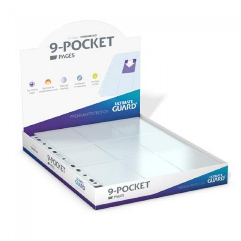 BOX 100 PAGINE - 9-POCKET PAGES PREMIUM PROTECTION