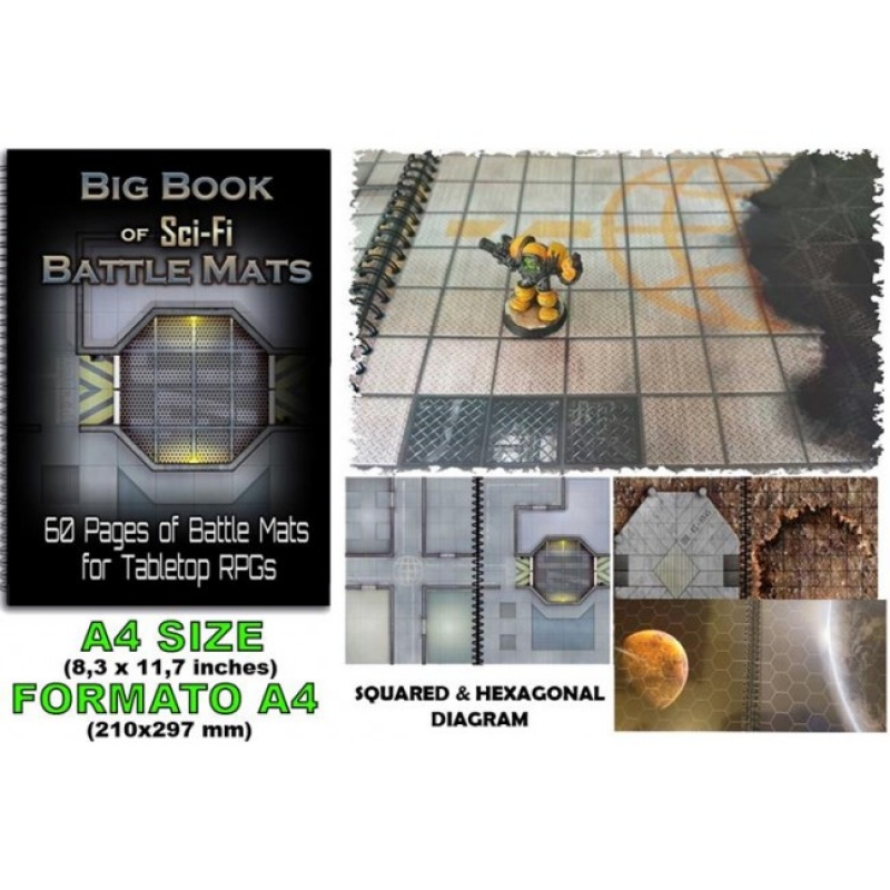 LIBRO TERRENI DI GIOCO GDR - BIG BOOK OF SCI-FI BATTLE MATS