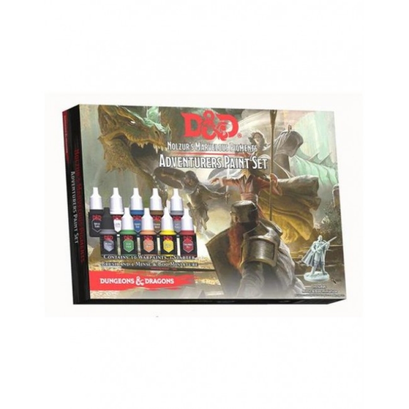 D&D NOLZUR'S MARVELOUS MINIATURES - ADVENTURER PAINT SET