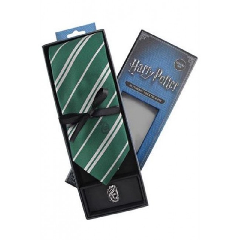 CINEREPLICAS - HARRY POTTER - CRAVATTA CON SPILLA SLYTHERIN