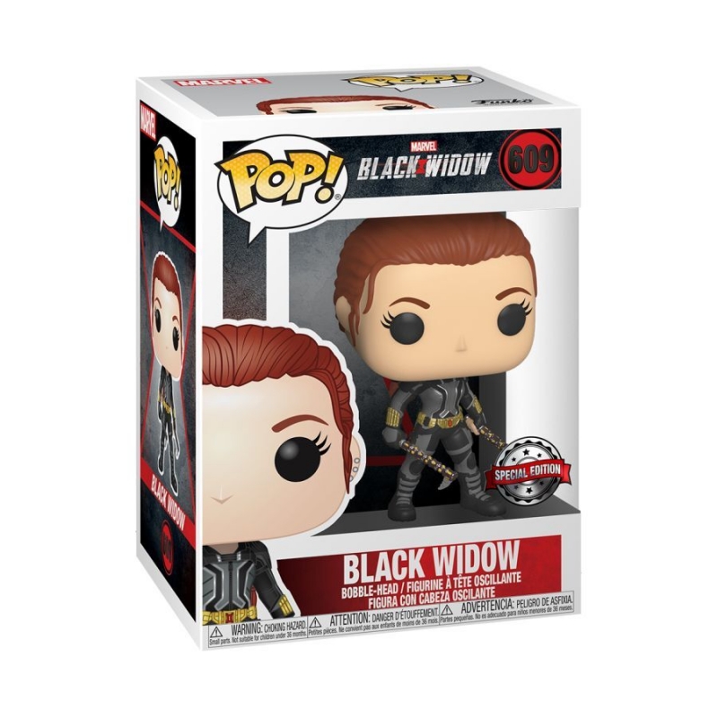 MARVEL: BLACK WIDOW - POP FUNKO FIGURE 609 BLACK WIDOW (GREY SUIT) - FUMETTERIE.COM EXCLUSIVE