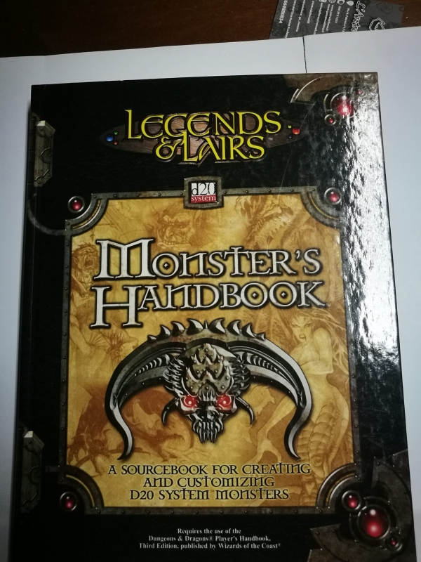 LEGENDS & LAIRS - MONSTER'S HANDBOOK