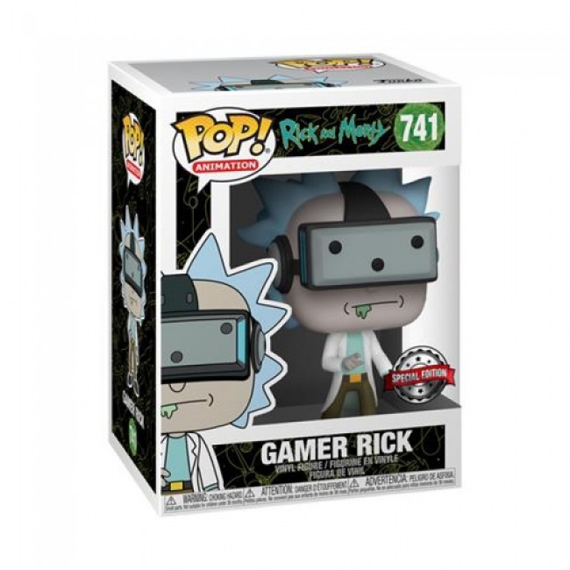 RICK AND MORTY - POP FUNKO VINYL FIGURE 741 GAMER RICK - Special Edition