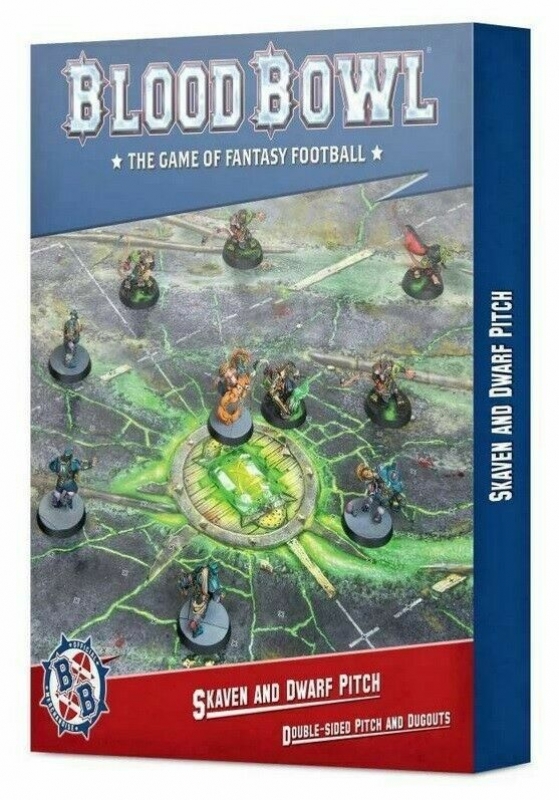 Blood Bowl: Campo e Panchine Skaven and Dwarf Pitch 