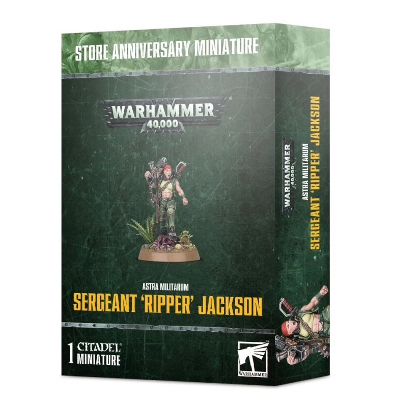 Astra Militarum - SERGEANT 'RIPPER' JACKSON - Store Anniversary Miniature