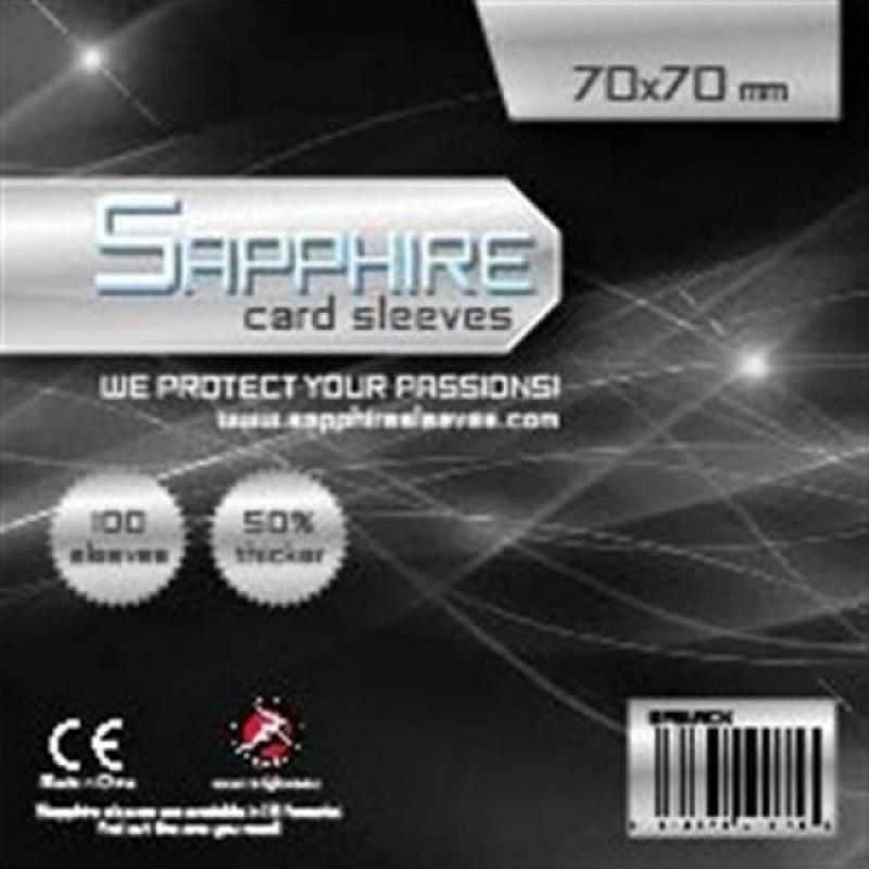 100 BUSTE PROTETTIVE 70X70(mm) - SAPPHIRE BLACK