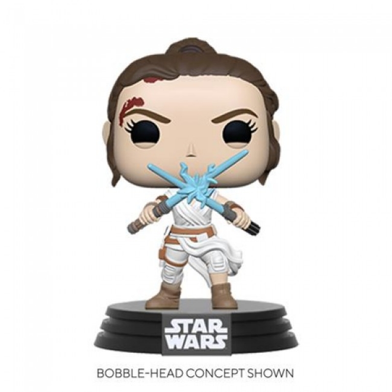 STAR WARS: THE RISE OF SKYWALKER - POP FUNKO FIGURE 434 - REY With TWO LIGHT SABERS