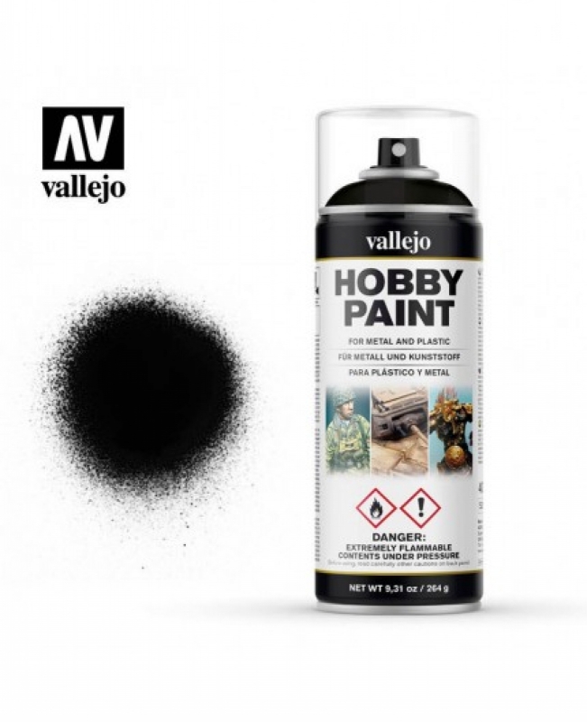 SPRAY PRIMER OPACO - BLACK VALLEJO