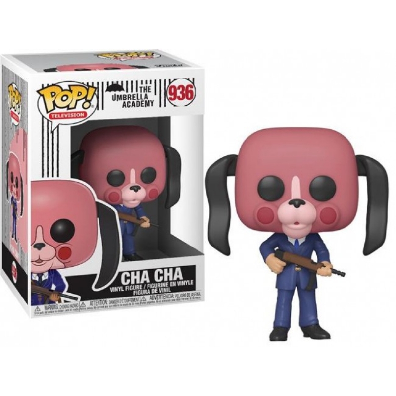 THE UMBRELLA ACADEMY - POP FUNKO VINYL FIGURE 936 - CHA CHA With MASK