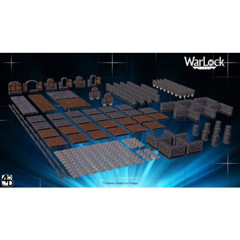 WARLOCK TILES - DUNGEON TILES I - MULTI-ROOM SCENARI