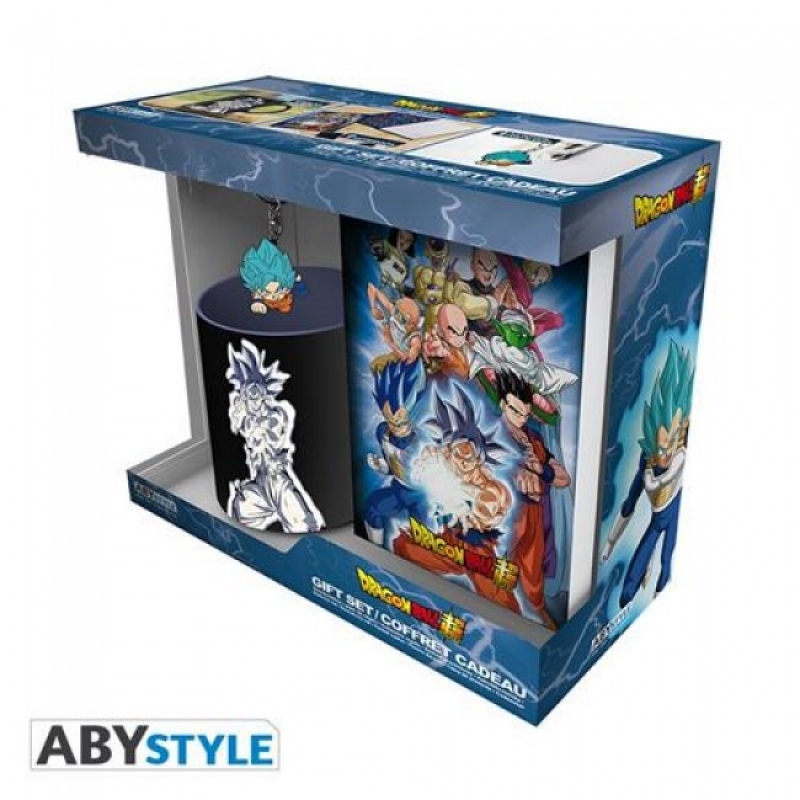 DAGON BALL SUPER - GIFT PACK TAZZA 320ML + PORTACHIAVI + NOTEBOOK GOKU