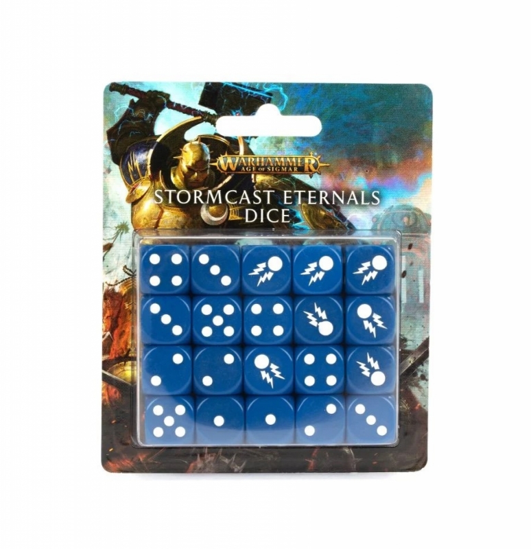 WARHAMMR AGE OF SIGMAR - SET 20 DADI(d6) FIGLI ETERNI DELLA TEMPESTA