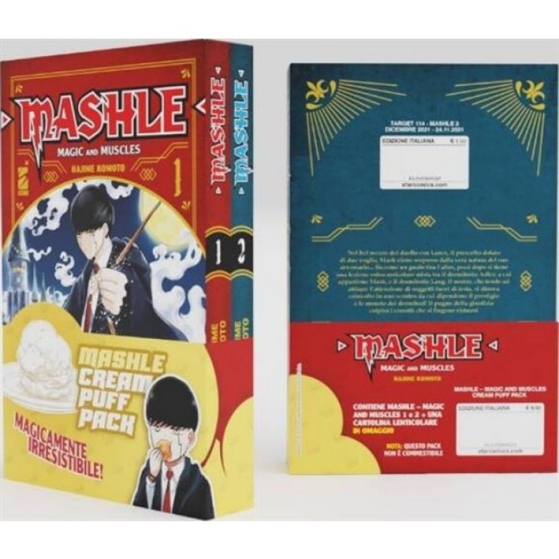 MASHLE - MAGIC AND MUSCLES CREAM PUFF PACK (VOL.1-2 + GADGET)