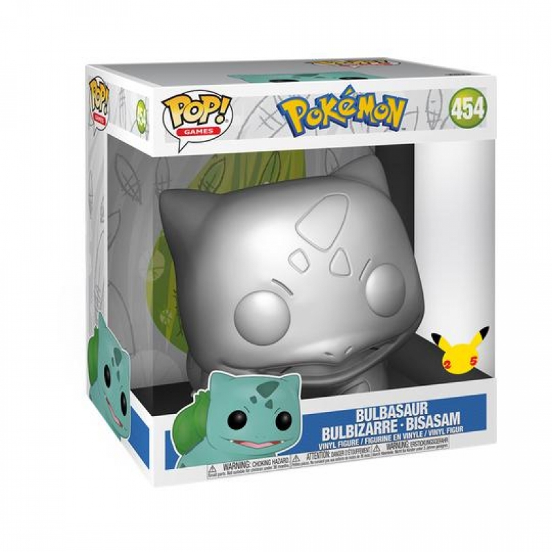 POKEMON - POP FUNKO VINYL FIGURE 454 -BULBASAUR SILVER 25CM (METALLIC)