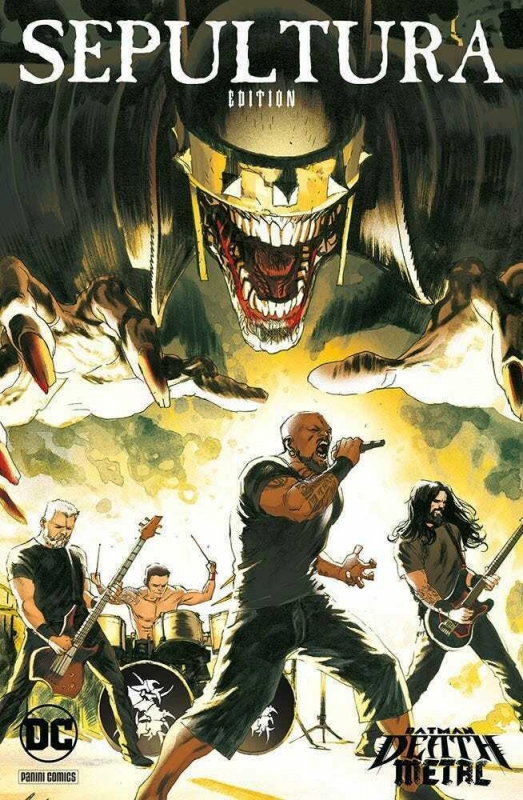 BATMAN DEATH METAL 5 - VARIANT BAND: SEPOLTURA (DC CROSSOVER #11)