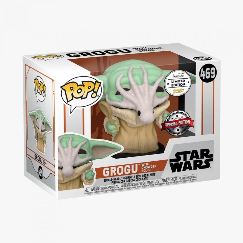 STAR WARS - THE MANDALORIAN - POP FUNKO FIGURE 469 - THE CHILDWITH CHOWDER SQUID (GA EXCL)