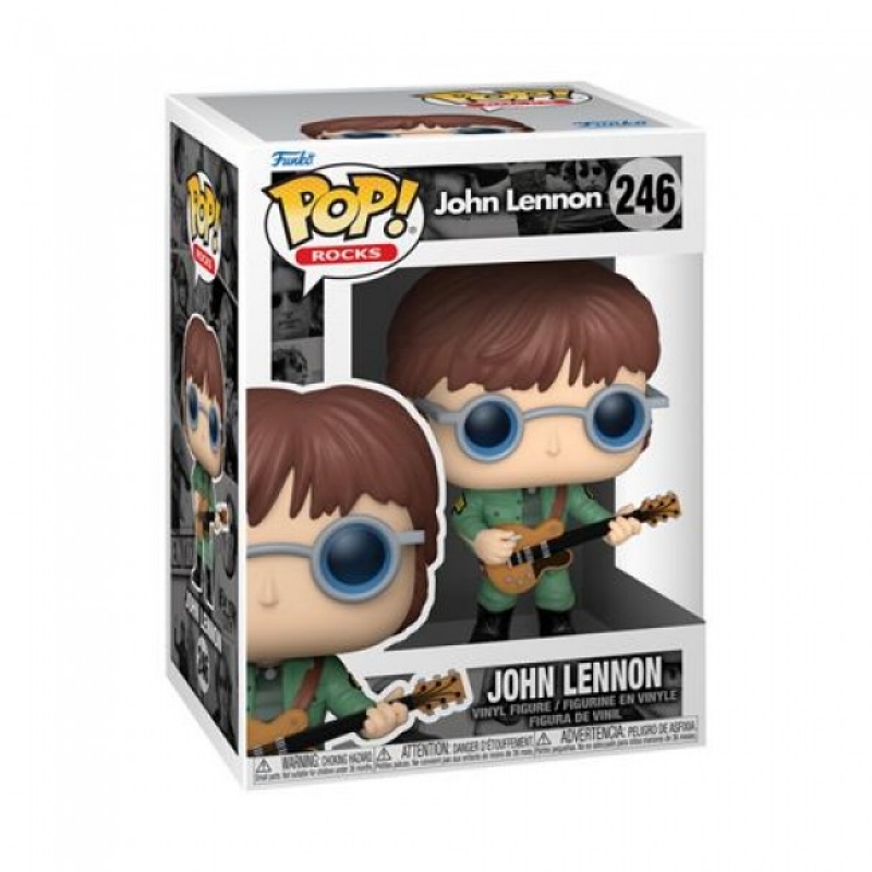 ROCKS: JOHN LENNON - POP FUNKO FIGURE 246 - JOHN LENNON (MILITARY JACKET)