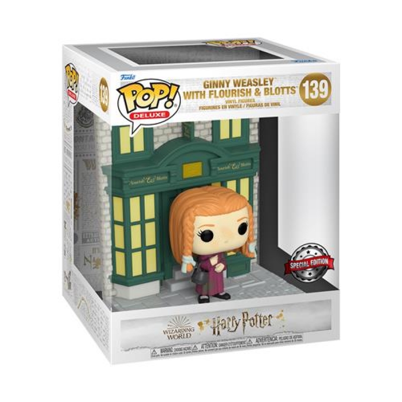 HARRY POTTER - POP FUNKO FIGURE 139 - DELUXE DIAGON ALLEY FLOURISH & BLOTTS WITH GINNY