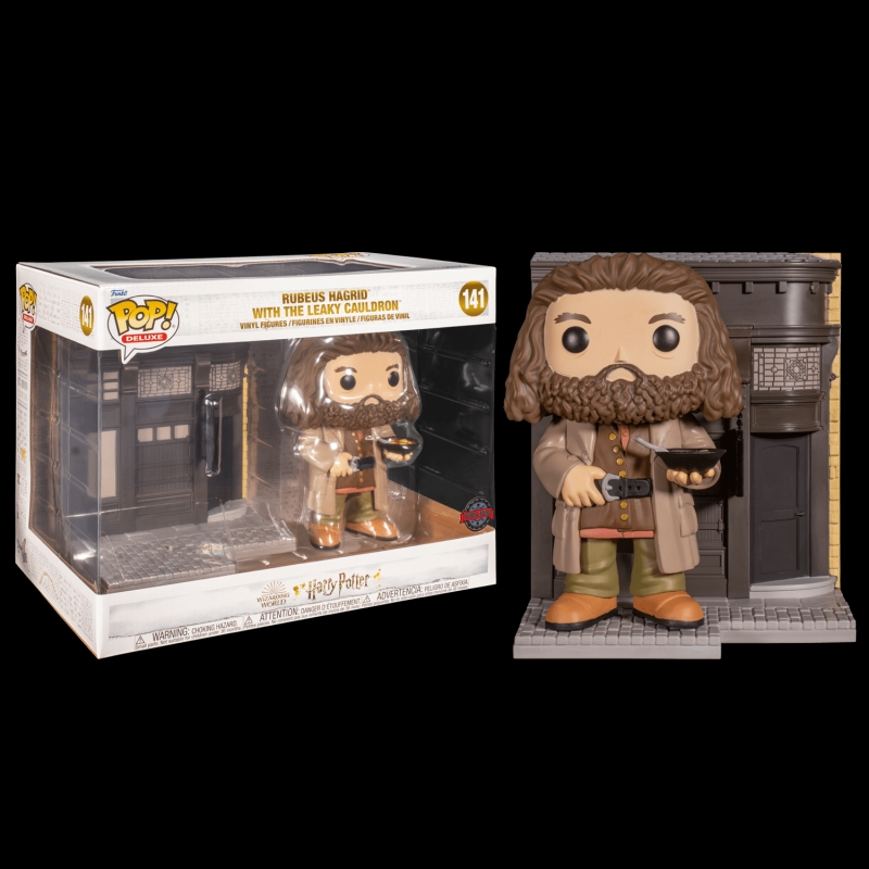 HARRY POTTER - POP FUNKO FIGURE 141 DELUXE DIAGON ALLEY THE LEAKY CAULDRON WITH HAGRID