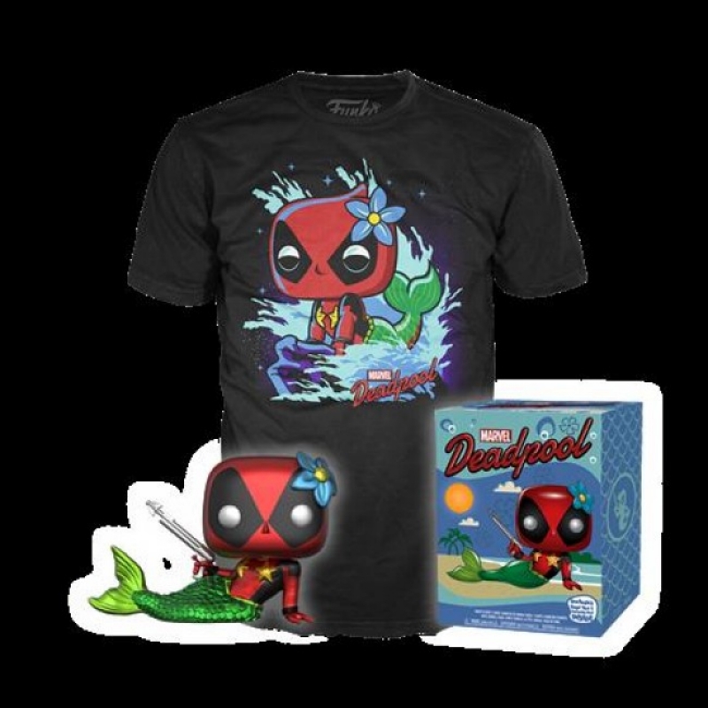 DEADPOOL: 30TH ANNIVERSARY - POP&TEE DEADPOOL - FUNKO POP E T-SHIRT TAGLIA L