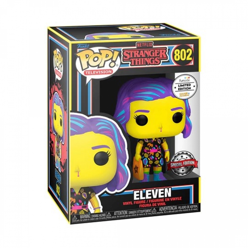 STRANGER THINGS - POP FUNKO FIGURE 802 ELEVEN IN MALL OUTFIT  (ESCLUSIVA GAMES ACADEMY)