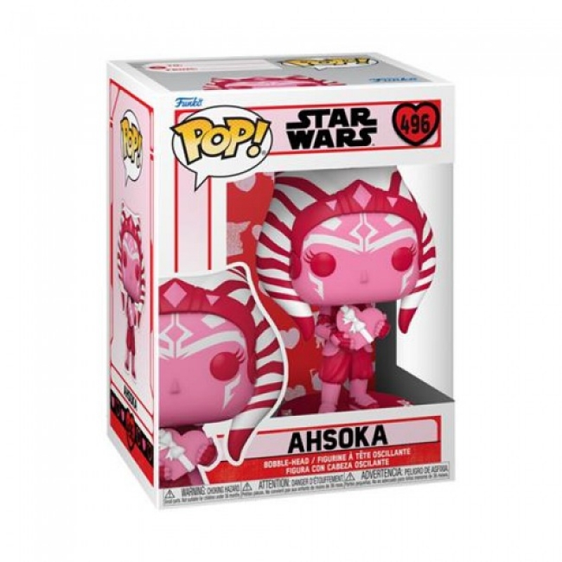 STAR WARS: VALENTINES - POP FUNKO VINYL FIGURE 496 AHSOKA 