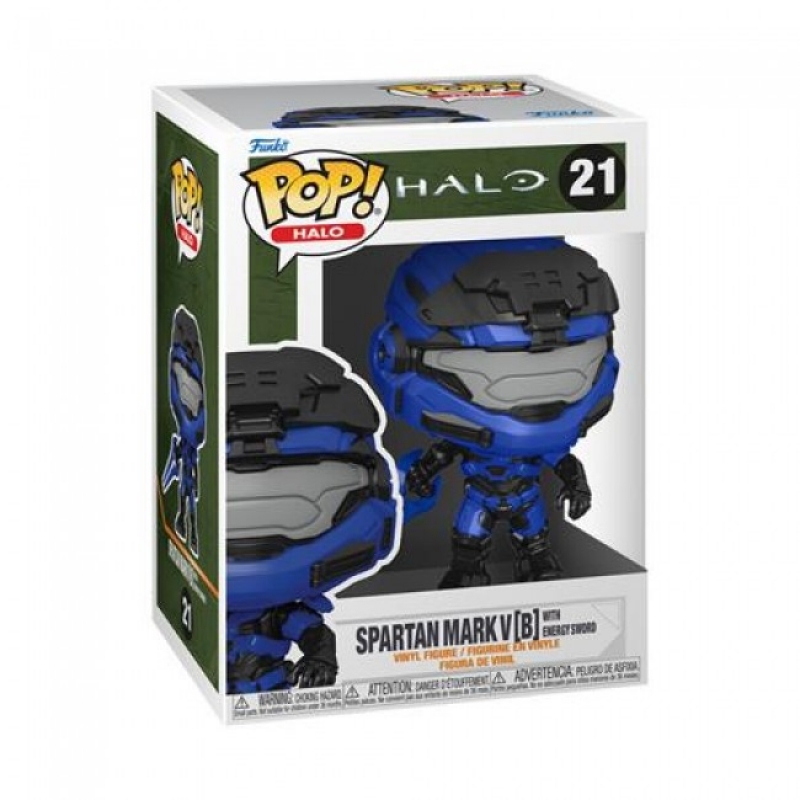 HALO INFINITE - POP FUNKO VINYL FIGURE 21 MARK V WITH BLUE SWORD