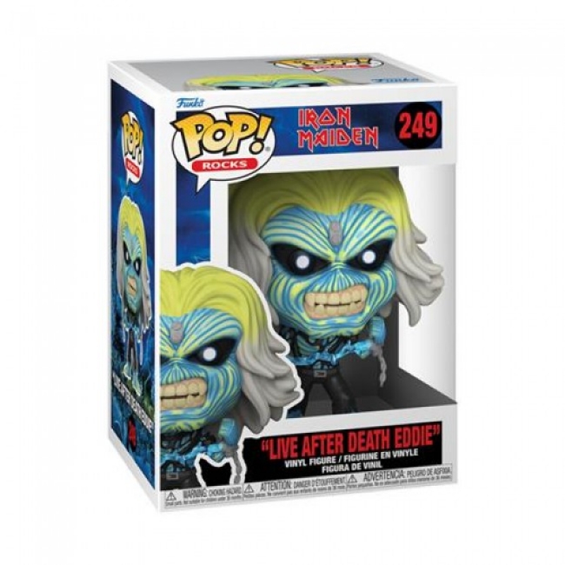 ROCKS - IRON MAIDEN - POP FUNKO VINYL FIGURE 249 EDDIE (LIVE AFTER DEATH)