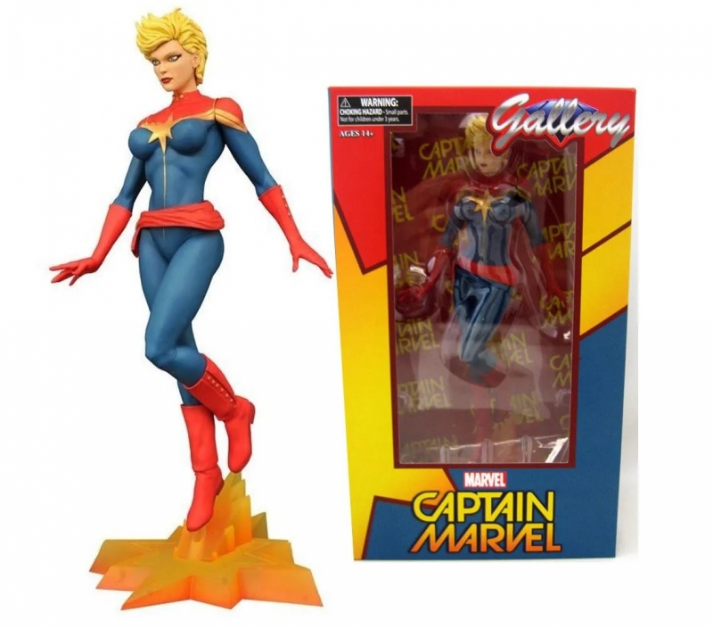 MARVEL GALLERY - AVENGERS INFINITY WAR -  CAPTAIN MARVEL STATUA 30CM