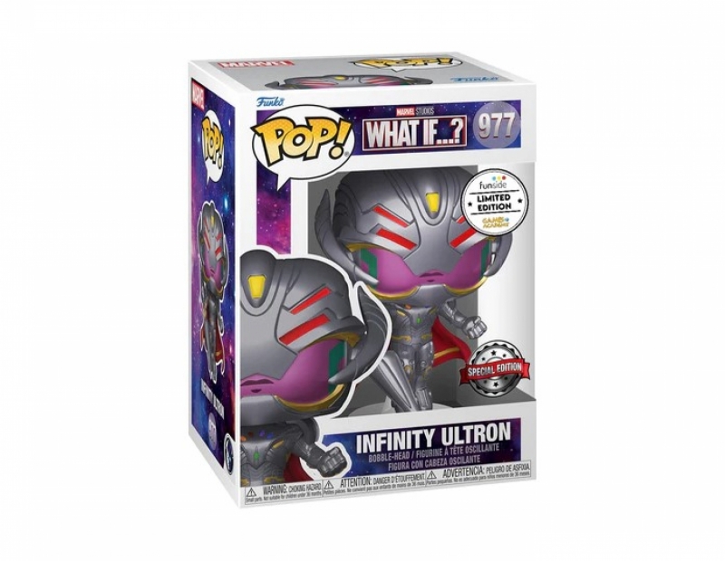 MARVEL: WHAT IF - POP FUNKO FIGURE 977 INFINITY ULTRON WITH WEAPON (GA EXCL)
