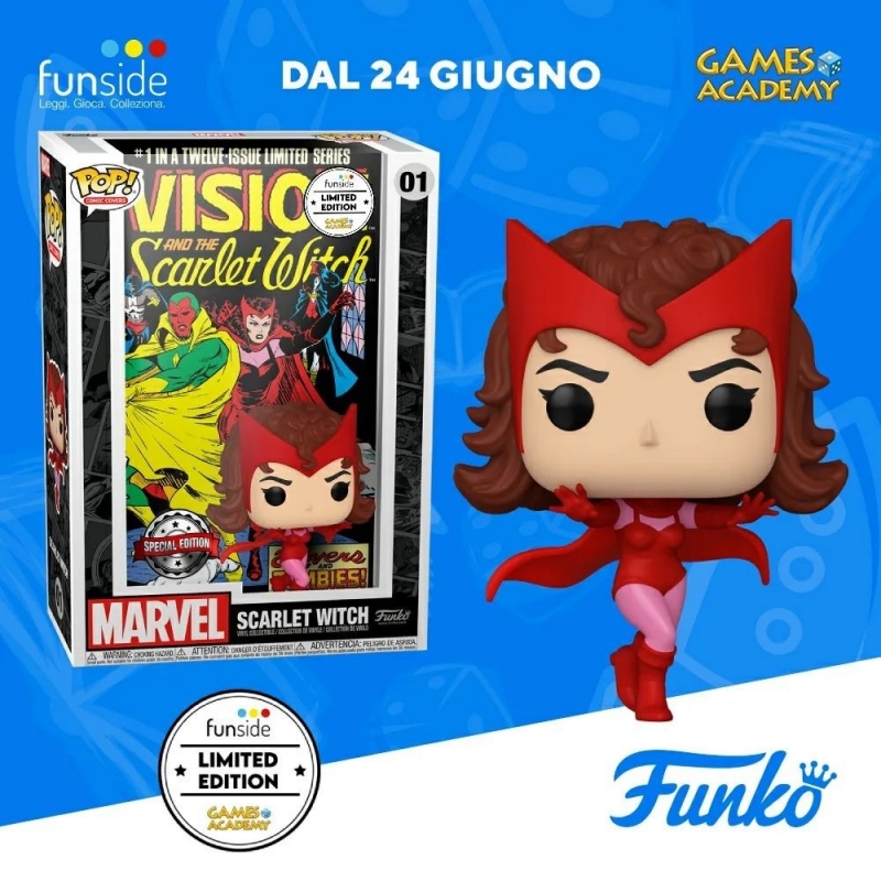 MARVEL: COVER ART - POP FUNKO  FIGURE 01 SCARLET WITCH (GA EXCL)