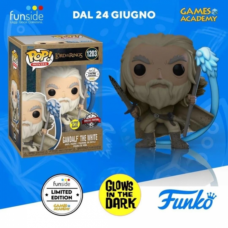 THE LORD OF THE RING: EARTH DAY - POP FUNKO FIGURE 1203 GANDALF WITH SWORD & STAFF (GW) GA EXCL