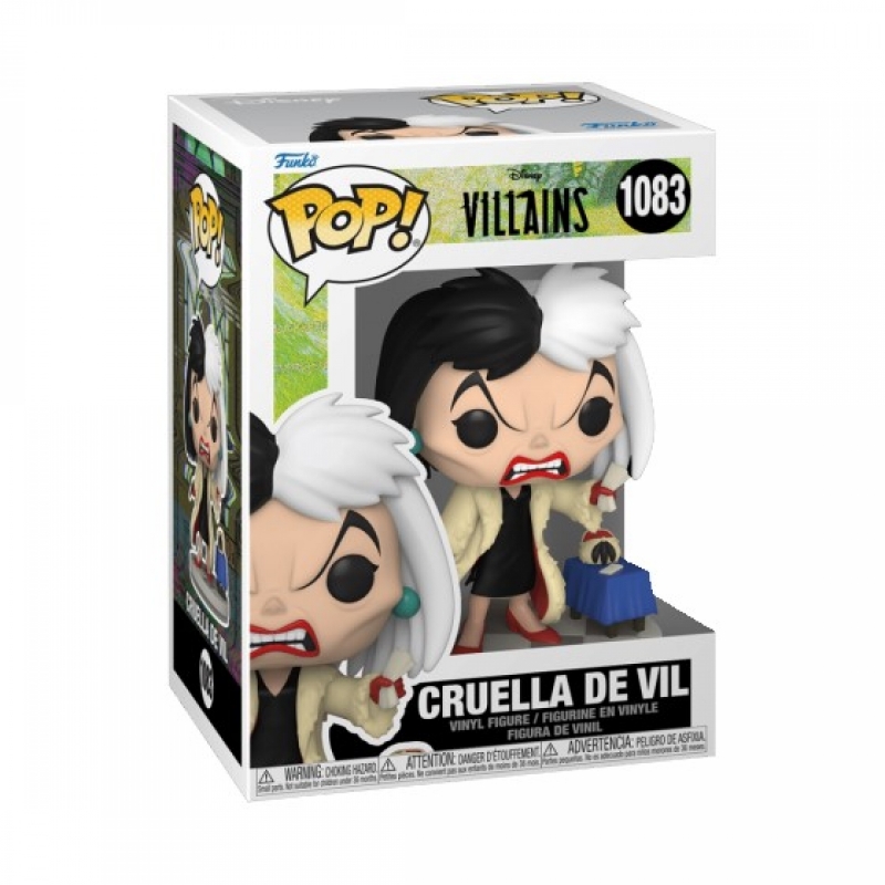 DISNEY: VILLAINS - POP FUNKO VINYL FIGURE 1083 CRUELLA DE VIL