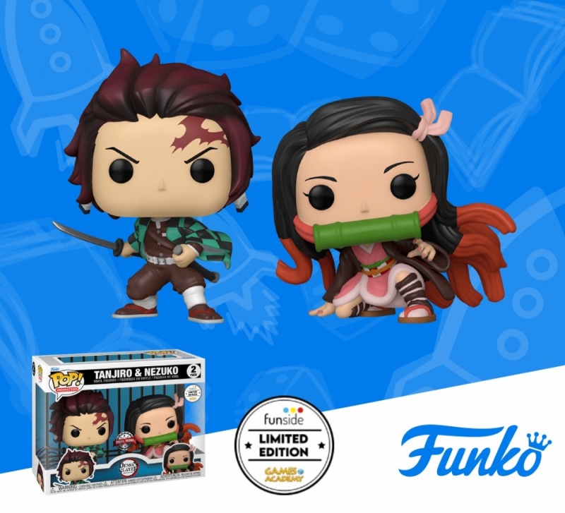 DEMON SLAYER - POP FUNKO FIGURE 2-PACK TANJIRO & NEZUKO GA EXCLUSIVE