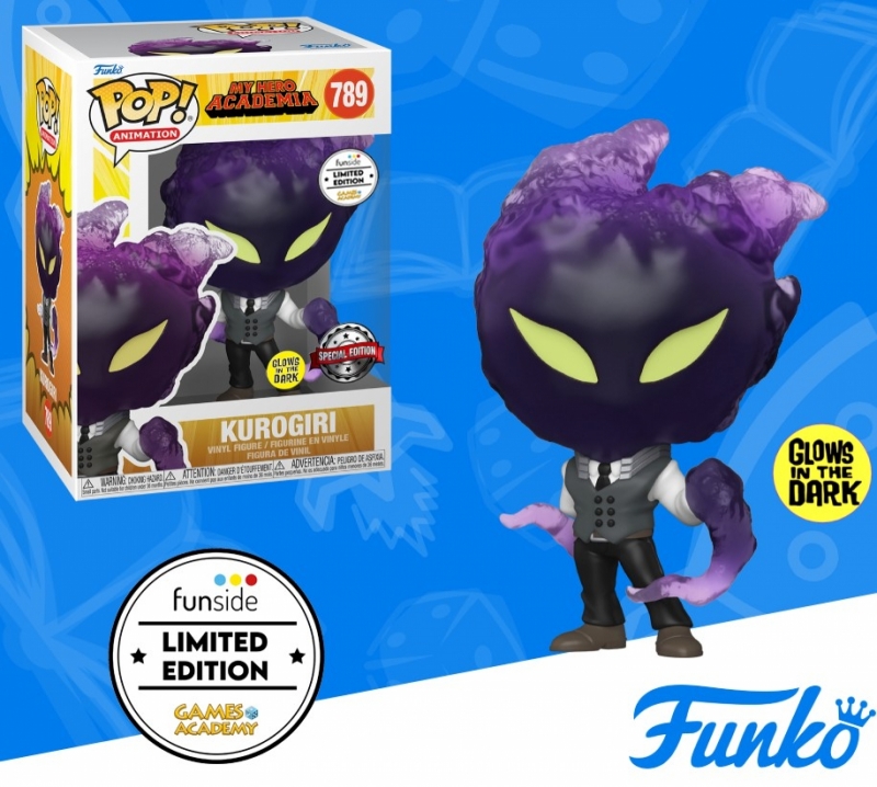 MY HERO ACADEMIA - POP FUNKO VINYL FIGURE 789 KUROGIRI (GA EXCLUSIVE)