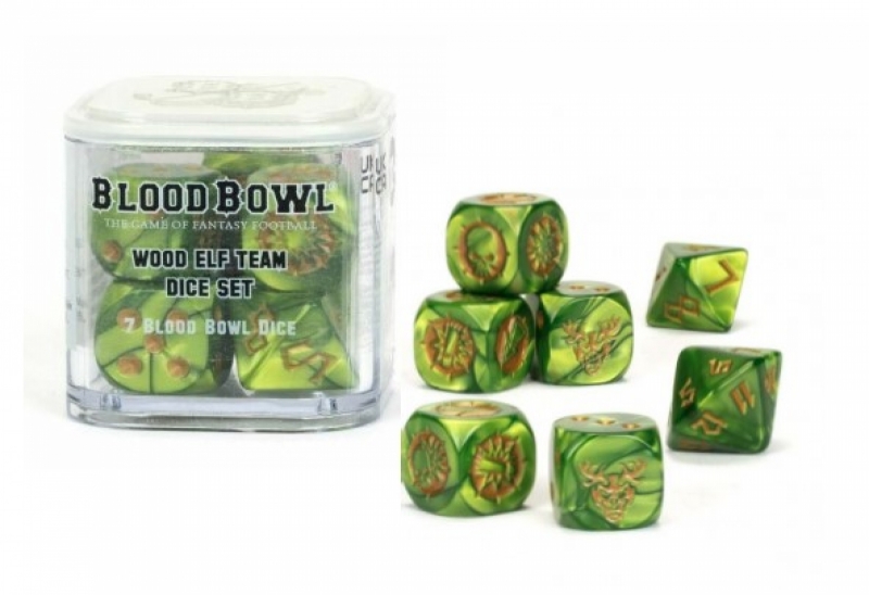 Blood Bowl - WOOD ELF Team Dice Set