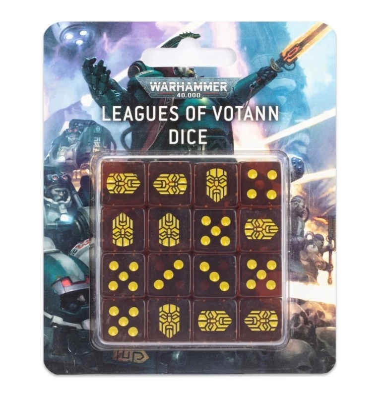 WARHAMMER 40K:SET 16 DADI LEAGUES OF VOTANN