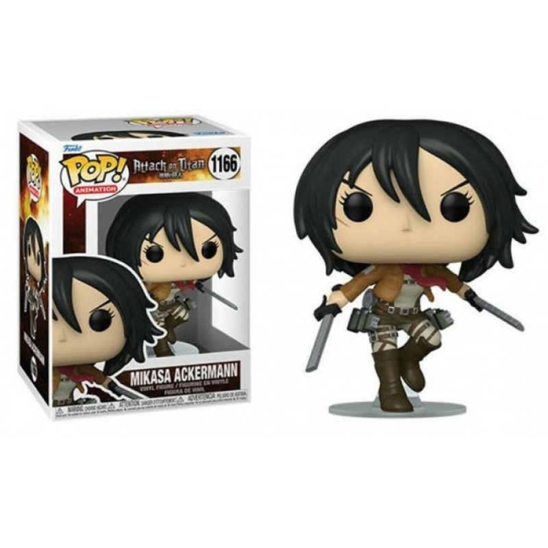 ATTACK ON TITAN - POP FUNKO VINYL FIGURE 1166 MIKASA ACKERMAN With SWORDS