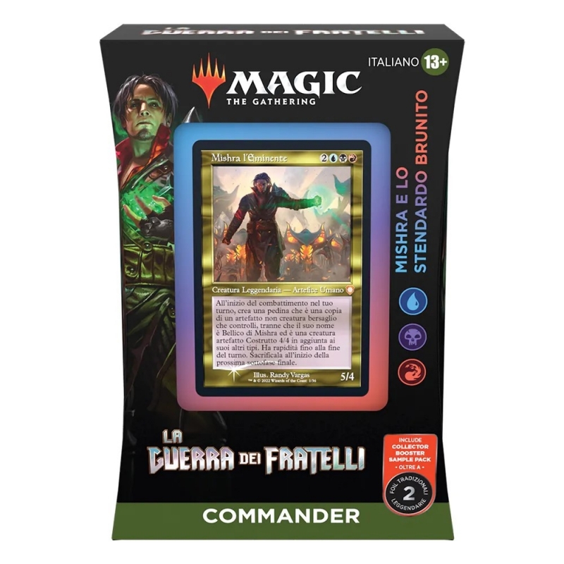 Magic La Guerra dei Fratelli Commander Deck - MISHRA e lo Stendardo brunito (ITALIANO)