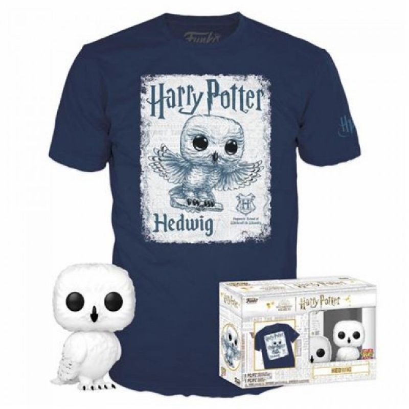 HARRY POTTER - POP FUNKO & TEE BOX HEDWIG (T-SHIRT M)