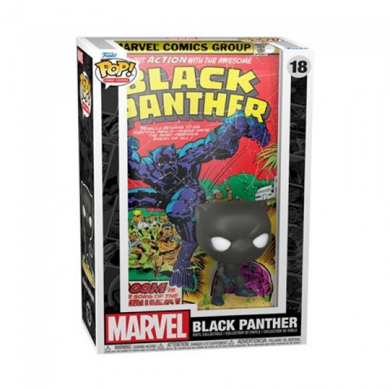 MARVEL - POP FUNKO COMIC COVERS VINYL FIGURE 18 BLACK PANTHER 