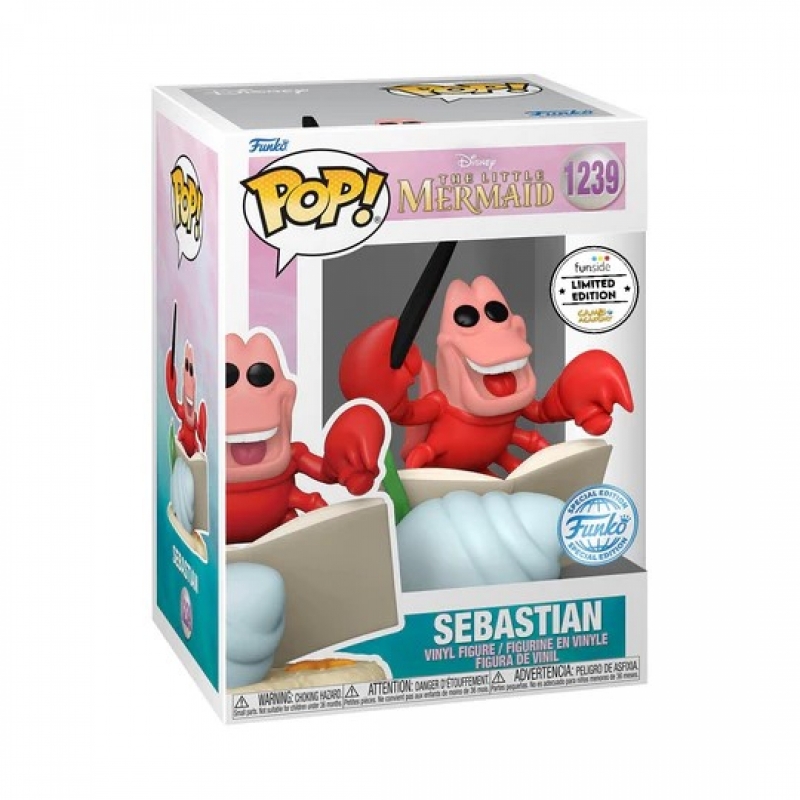 DISNEY LITTLE MERMAID - POP FUNKO FIGURE 1239 SEBASTIAN GA EXCLUSIVE