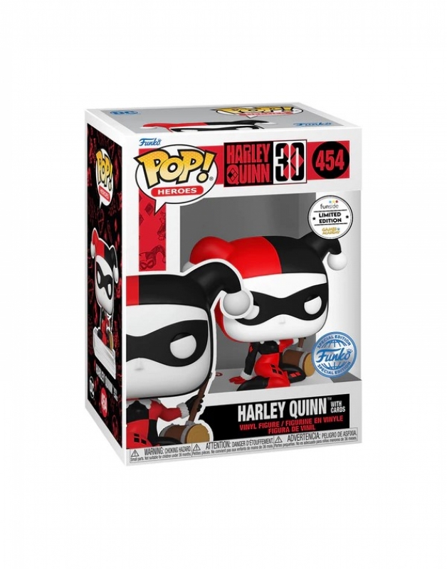 DC COMICS - POP FUNKO VINYL FIGURE 454 HARLEY QUINN with CARDS (GAMES ACADEMY ESCLUSIVA)