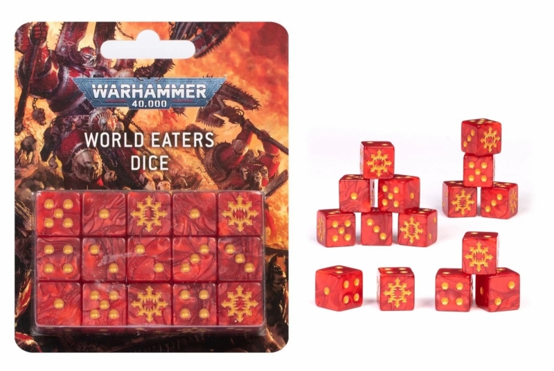 WARHAMMER 40.000 SET DADI - WORLD EATERS 