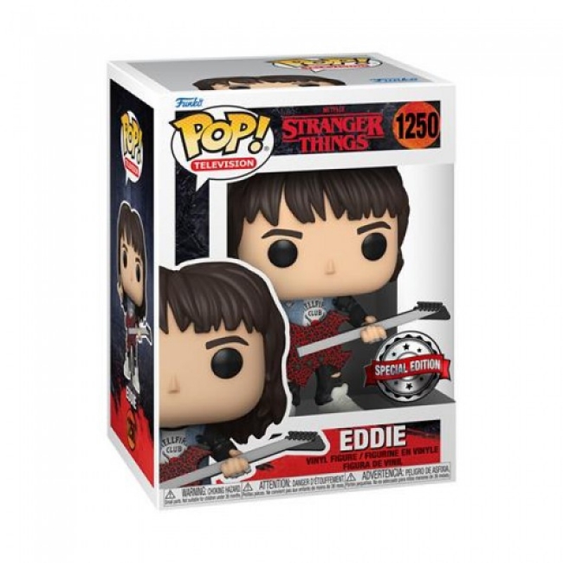 STRANGER THINGS - POP FUNKO VINYL FIGURE 1250 EDDIE SPECIAL EDITION