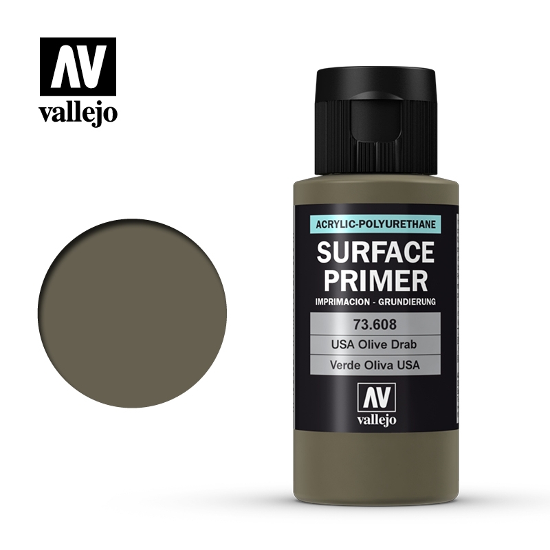 Surface Primer per aerografia VERDE OLIVA U.S.A.  - 60ml