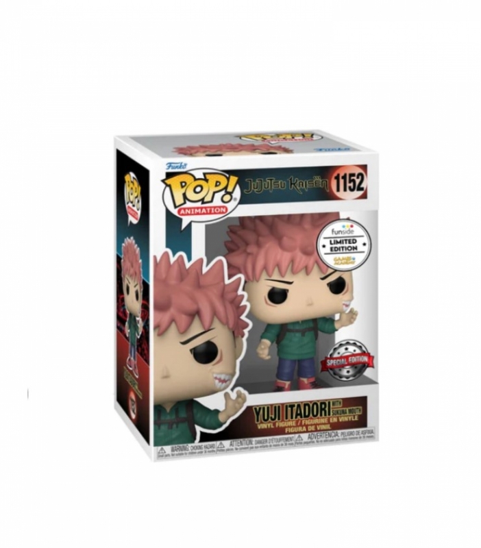 JUJUTSU KAISEN - POP FUNKO FIGURE 1152 YUGI ITADORI CON SAKUNA MOOTH GA EXCLUSIVE