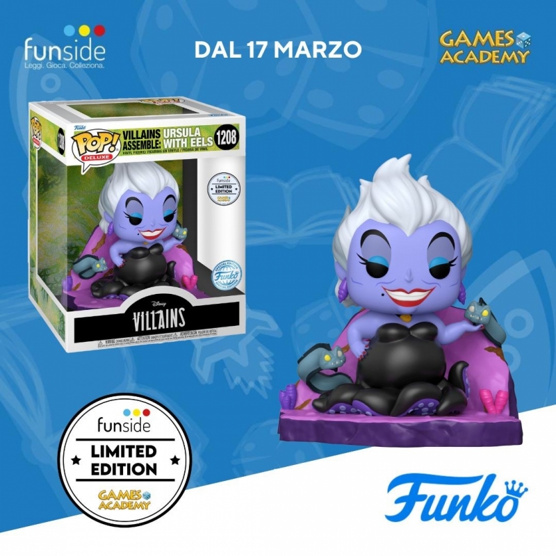 DISNEY: VILLAINS - POP FUNKO DELUXE FIGURE 1208 URSULA (ASSEMBLE) GA EXCLUSIVE