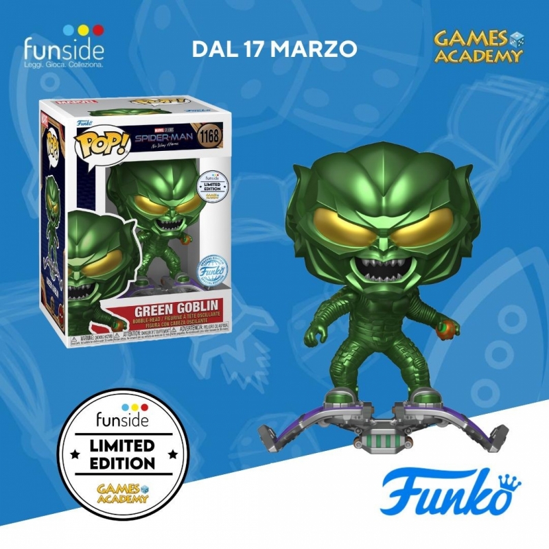 MARVEL: SPIDER-MAN NO WAY HOME - POP FUNKO VINYL FIGURE 1168 GREEN GOBLIN GA EXCLUSIVE
