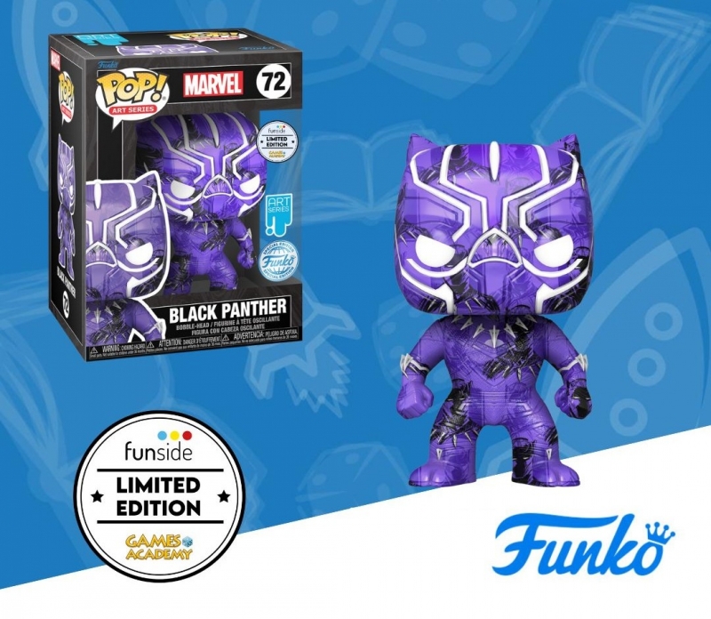 MARVEL: BLACK PANTHER ARTIST SERIES - POP FUNKO FIGURE 72 BLACK PANTHER GA EXCLUSIVE